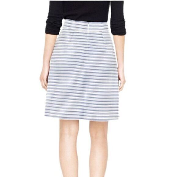 J. Crew Preppy Coaster Striped Gimlet Flared Skirt - Picture 5 of 8